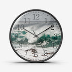 Sea Wall Clock Silent Non Ticking Quality Quartz