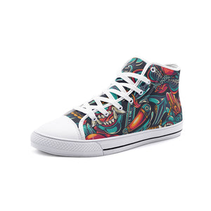 Dragon Unisex High Top Canvas Shoes