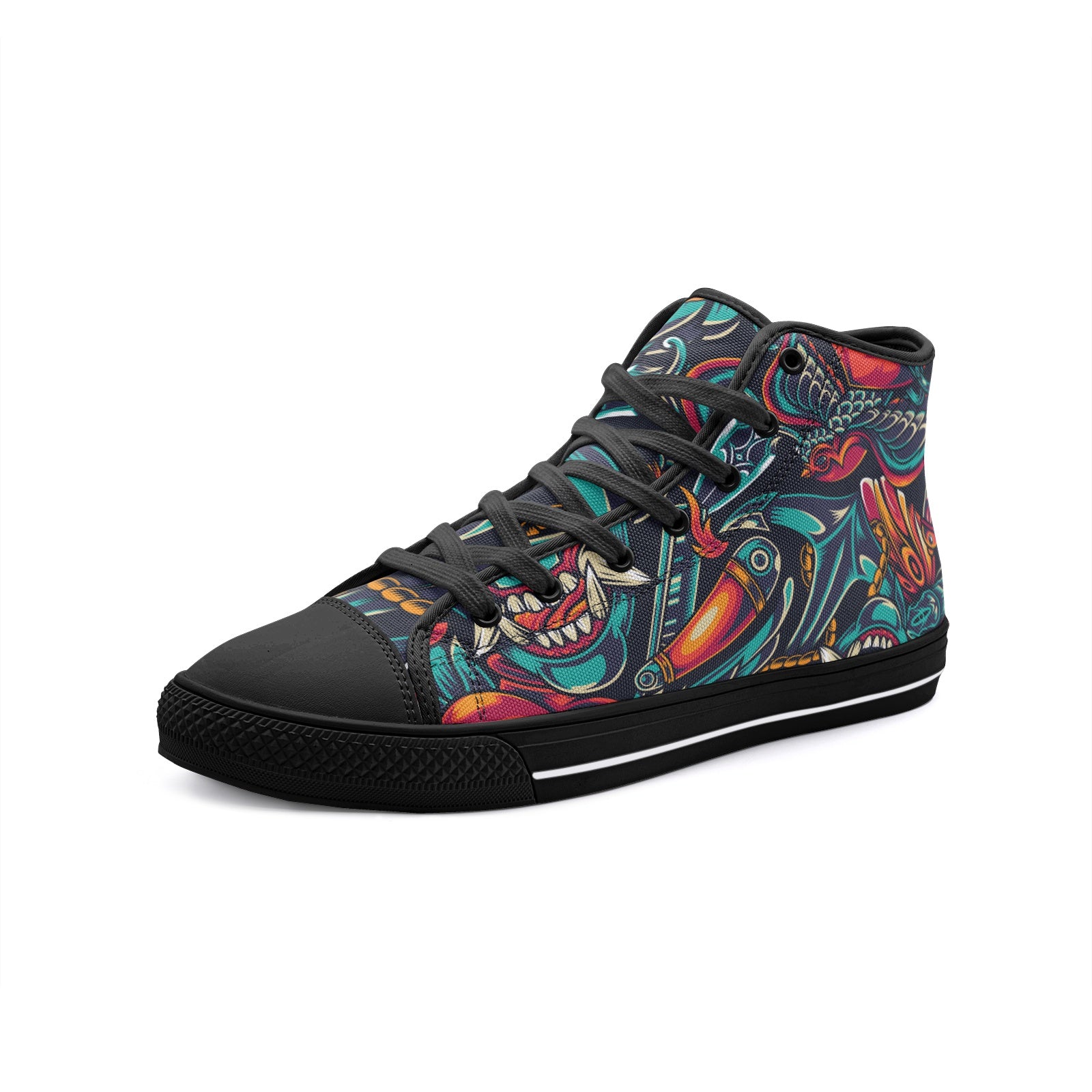 Dragon Unisex High Top Canvas Shoes