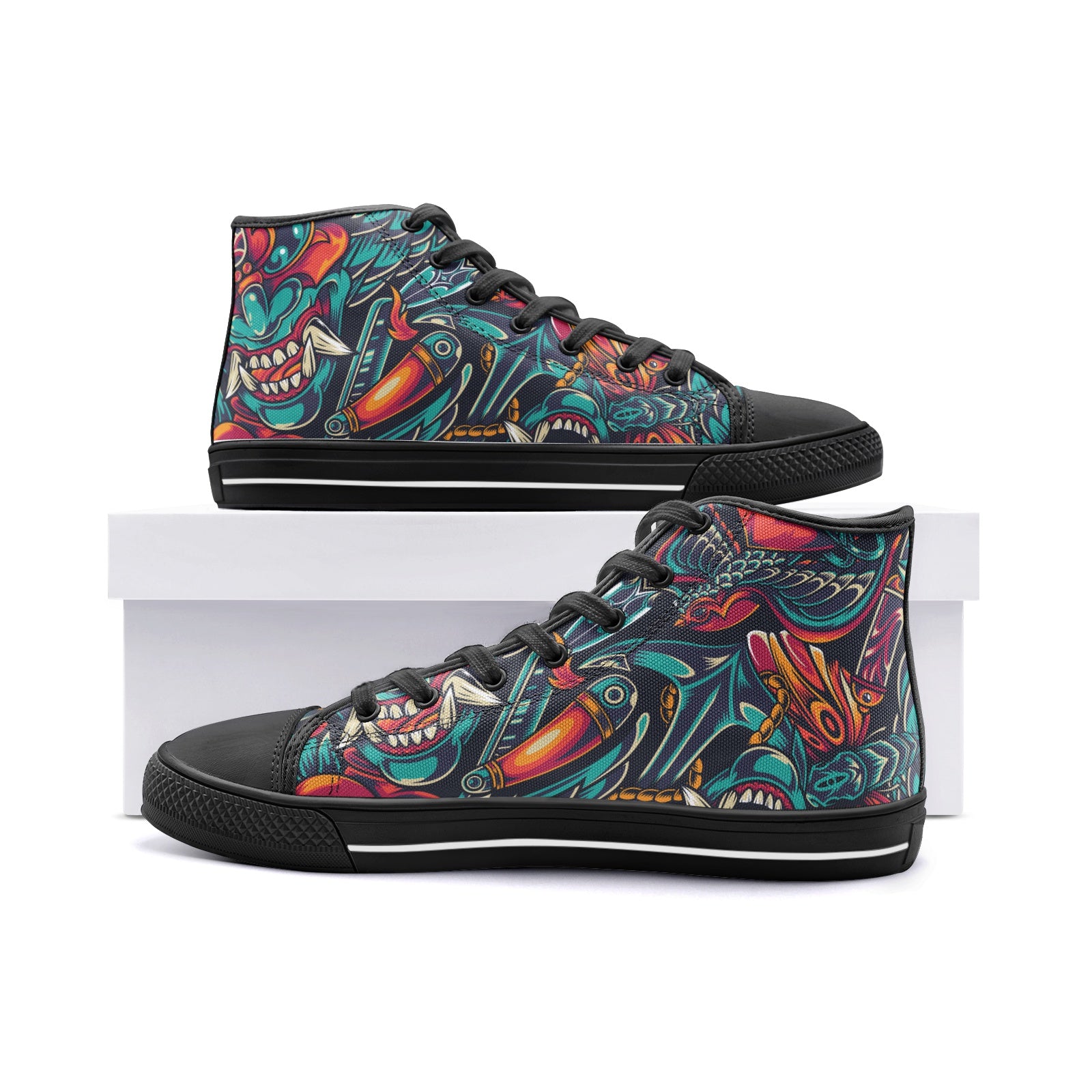 Dragon Unisex High Top Canvas Shoes