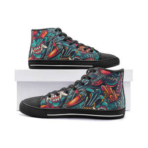 Dragon Unisex High Top Canvas Shoes