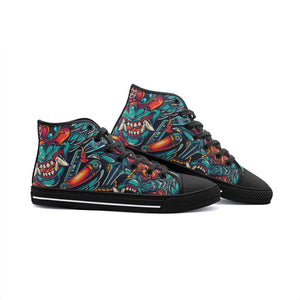 Dragon Unisex High Top Canvas Shoes