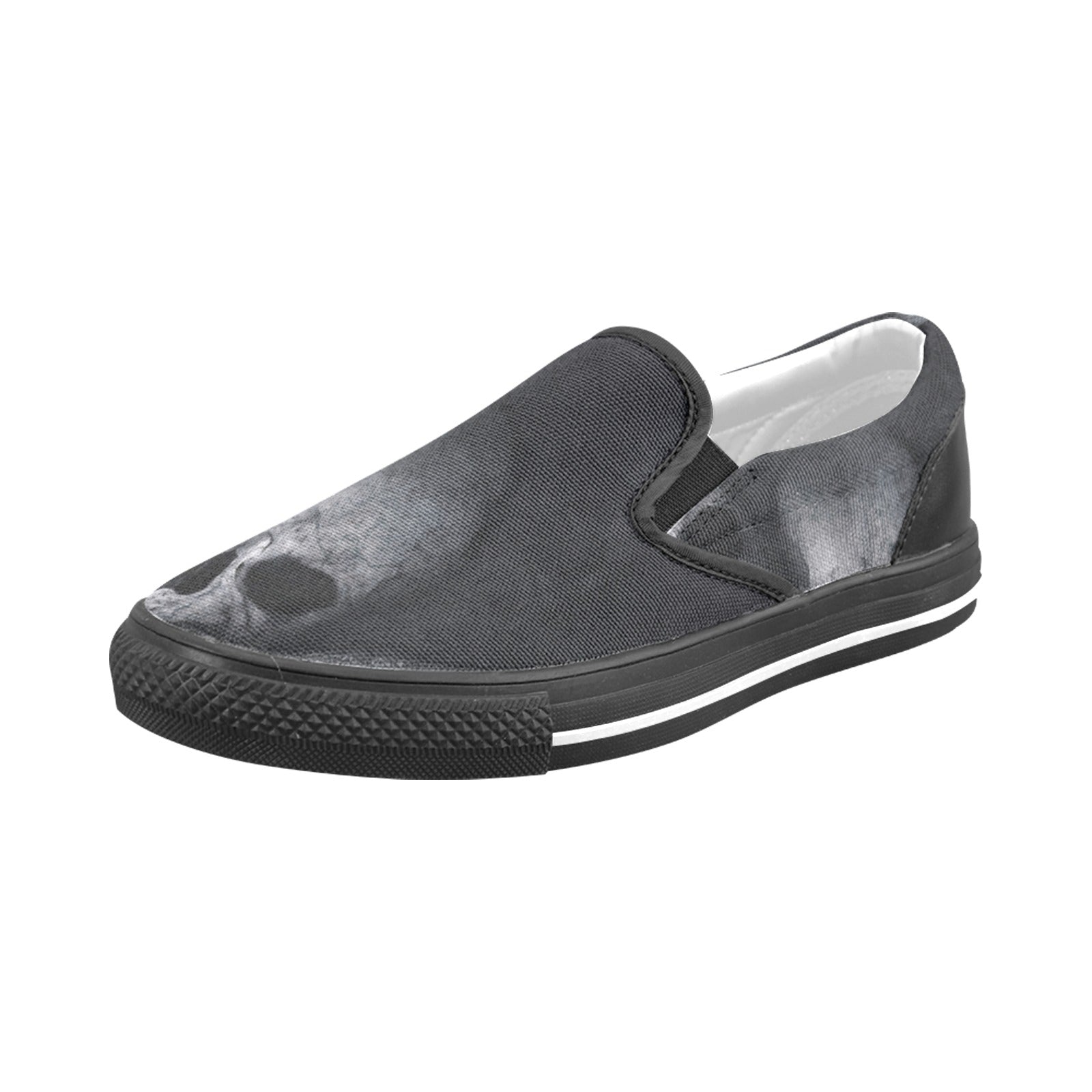 scary skull Slip-on Canvas Shoes