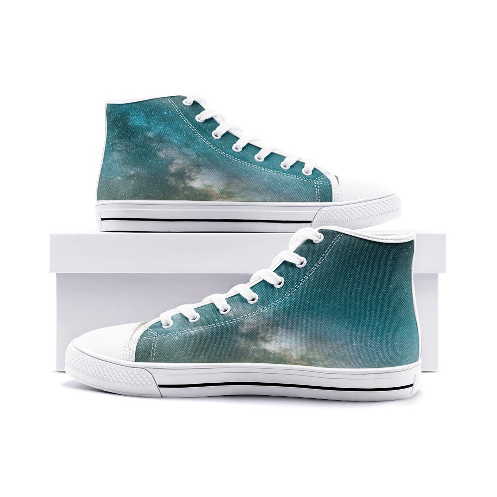 Sky shade Unisex High Top Canvas Shoes