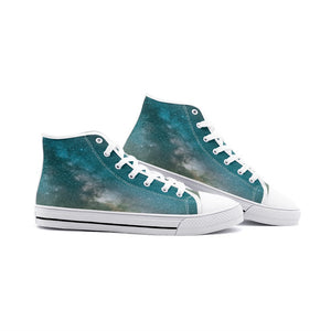Sky shade Unisex High Top Canvas Shoes
