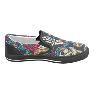 skeleton Slip-on Canvas Shoes