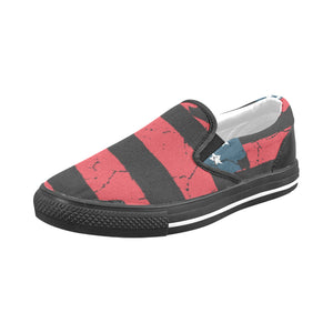 flag design Slip-on Canvas Shoes