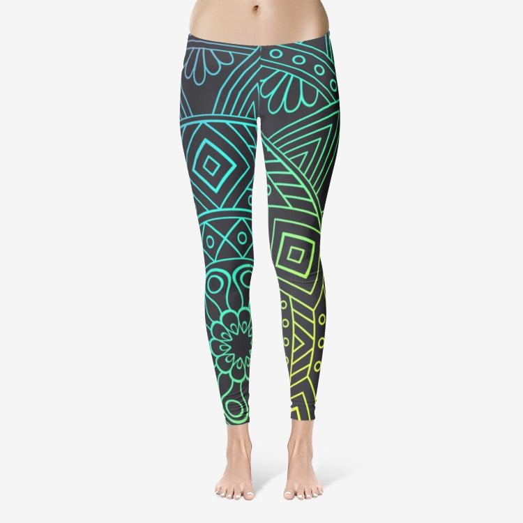 MULTI COLOUR HALLOWEEN COTTON LEGGINGS
