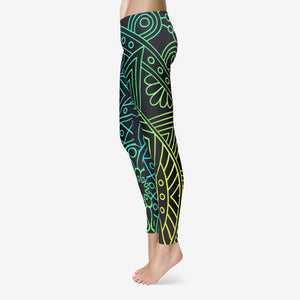 MULTI COLOUR HALLOWEEN COTTON LEGGINGS