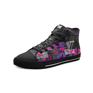 Butterfly Unisex High Top Canvas Shoes