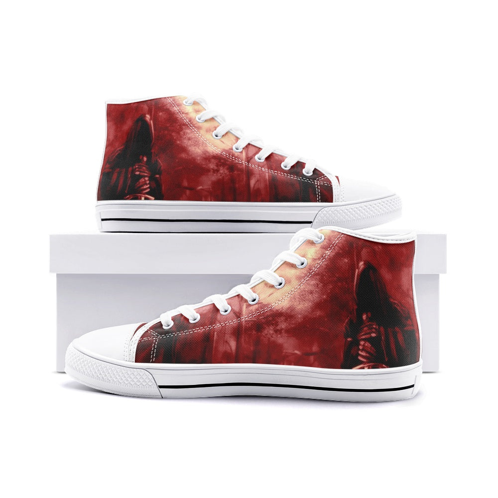 Ghost Unisex High Top Canvas Shoes