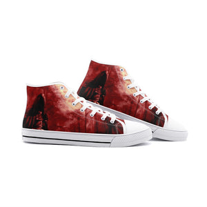 Ghost Unisex High Top Canvas Shoes