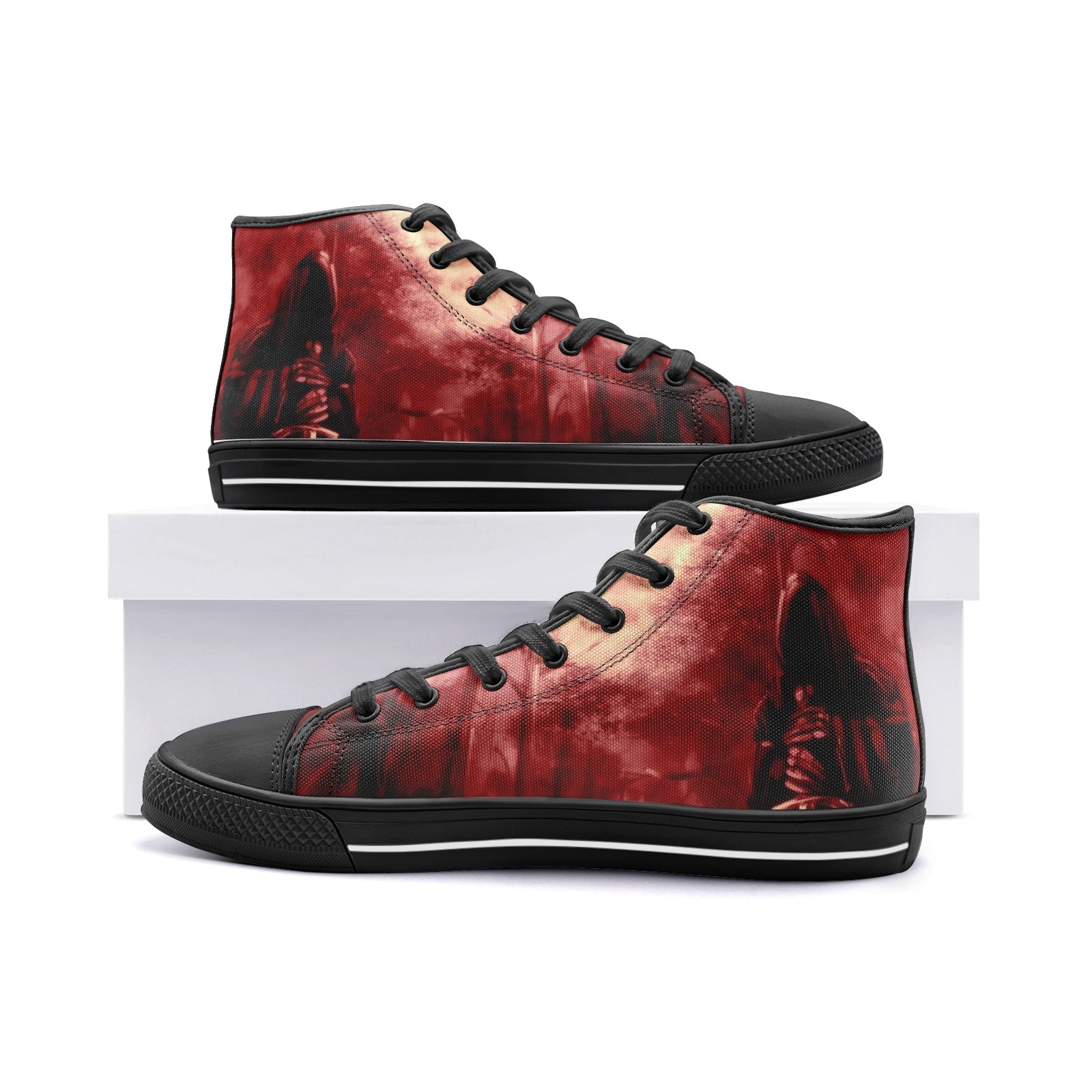 Ghost Unisex High Top Canvas Shoes