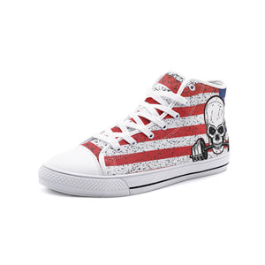 Skull Flag Unisex High Top Canvas Shoes