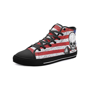 Skull Flag Unisex High Top Canvas Shoes