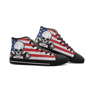 Skull Flag Unisex High Top Canvas Shoes