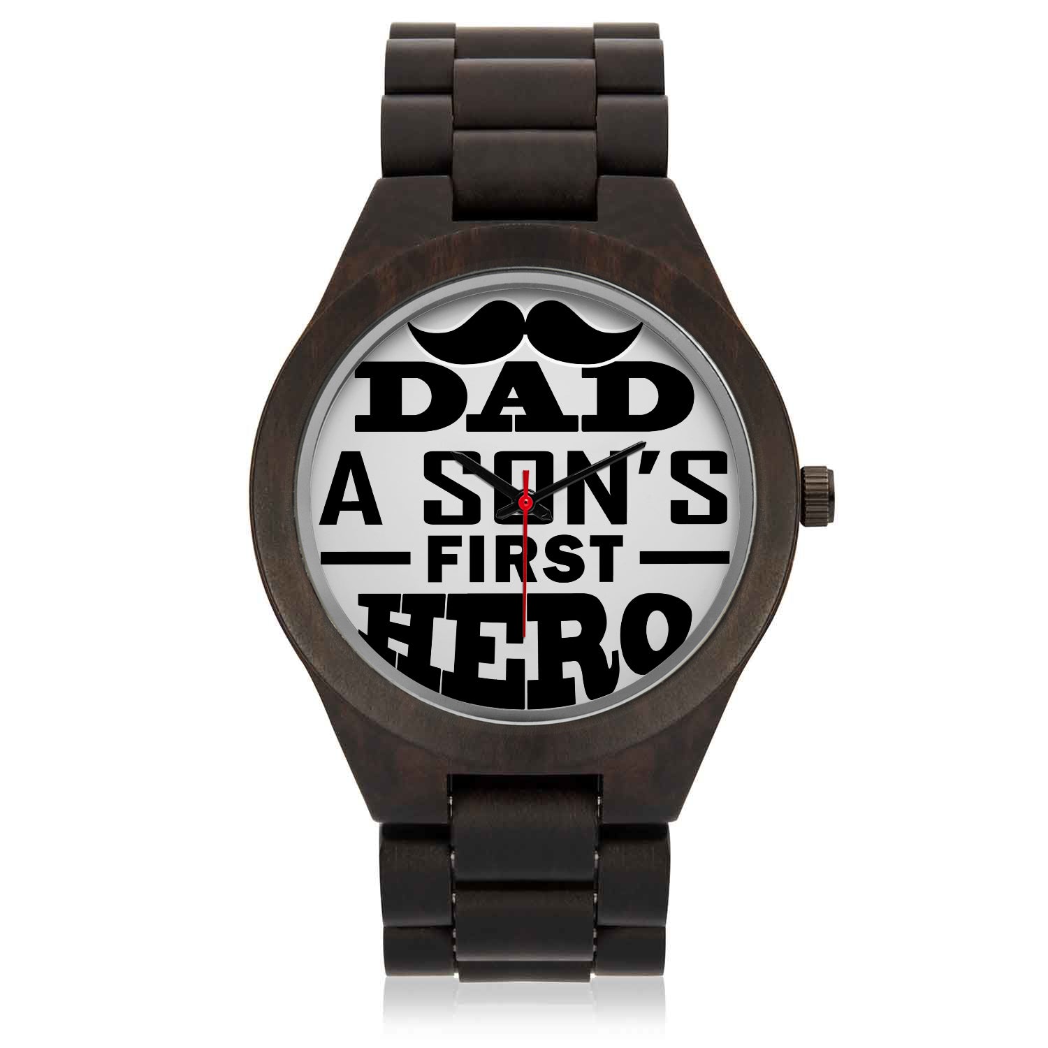 DAD FIRST HERO WOOD WATCH