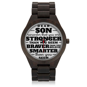 SON STRONGER WOOD WATCH