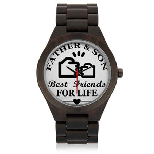 FATHER BESTFRIENDS SON WOOD WATCH