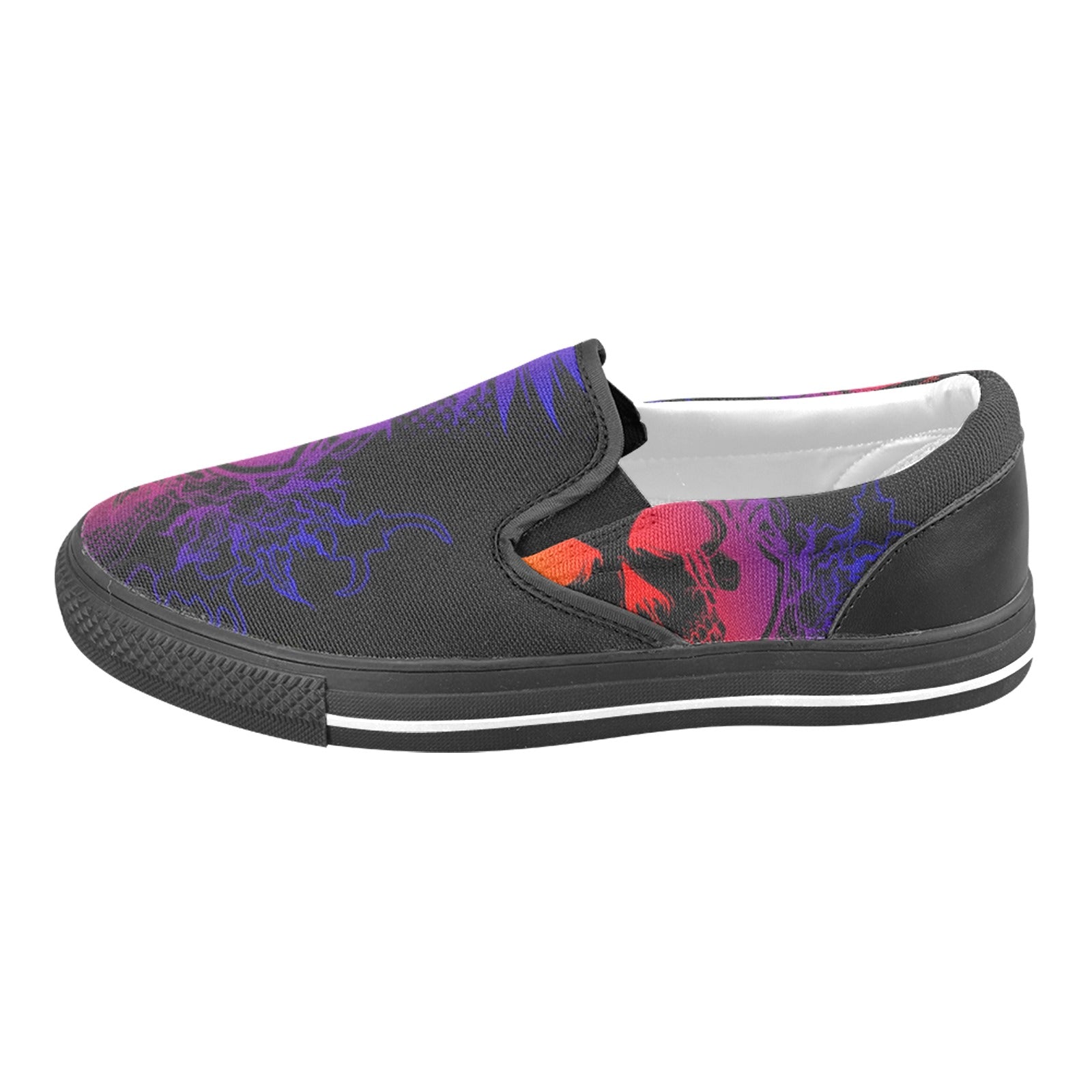 dragon skull Slip-on Canvas Shoes