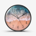 Waves Wall Clock Silent Non Ticking Quality Quartz