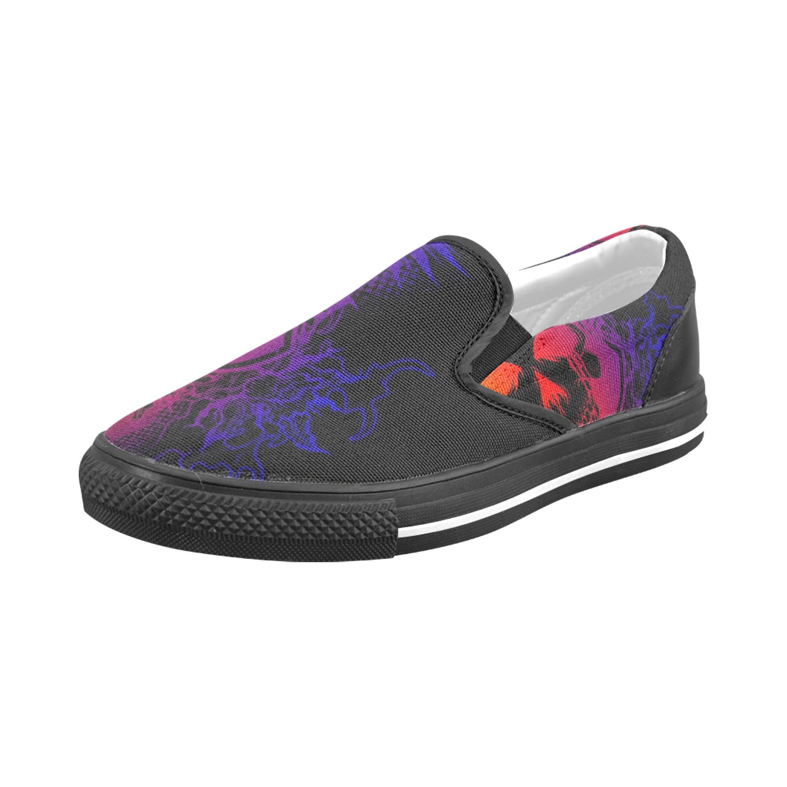 dragon skull Slip-on Canvas Shoes