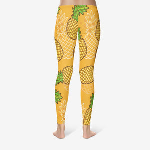 PINEAPPLE DESIGN COTTON LEGGINGS