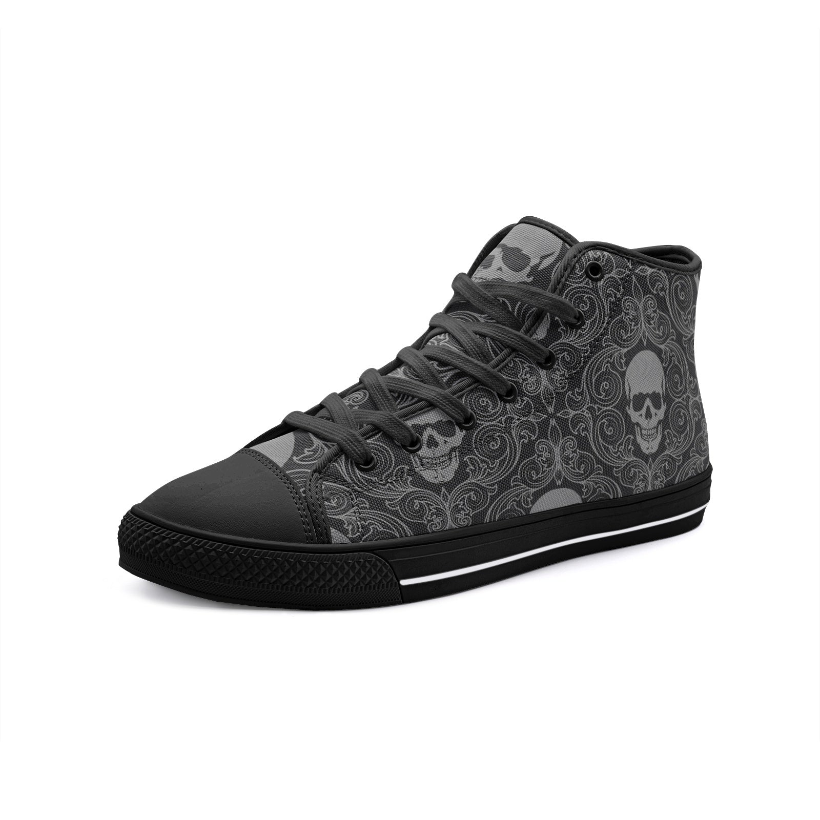 Creative Skull Unisex High Top Canvas Shoes