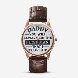 Classic Fashion Unisex Print Black Quartz Watch