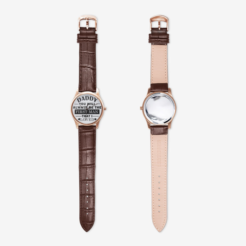 Classic Fashion Unisex Print Black Quartz Watch