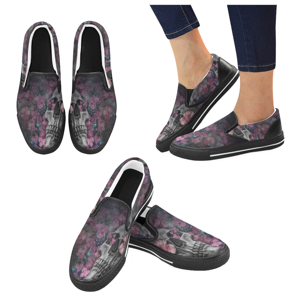 purple Slip-on Canvas Shoes