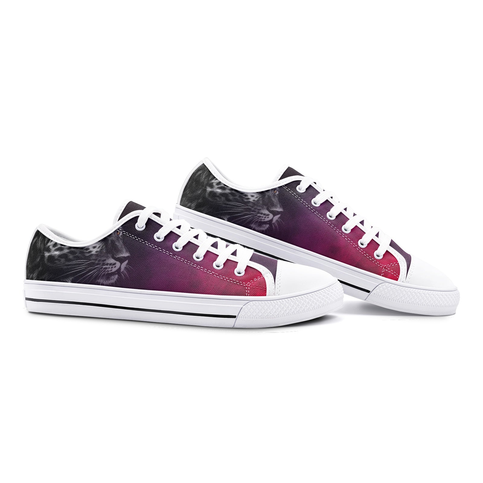 Cheetah Unisex Low Top Canvas Shoes