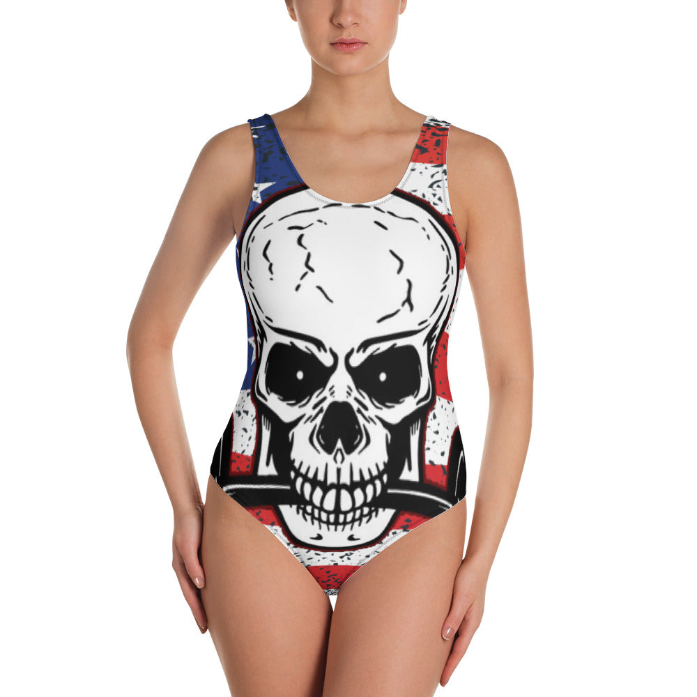 FLAG DESIGN One-Piece Swimsuit