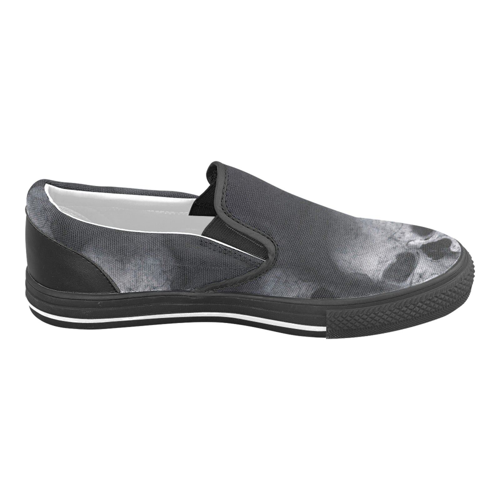 scary skull Slip-on Canvas Shoes