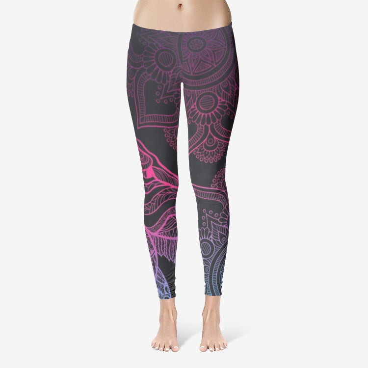 PURPLE COTTON LEGGINGS