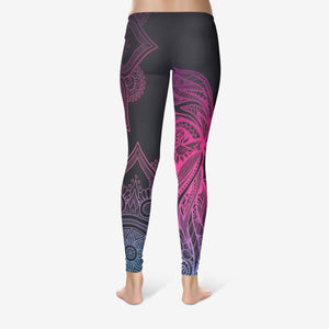 PURPLE COTTON LEGGINGS