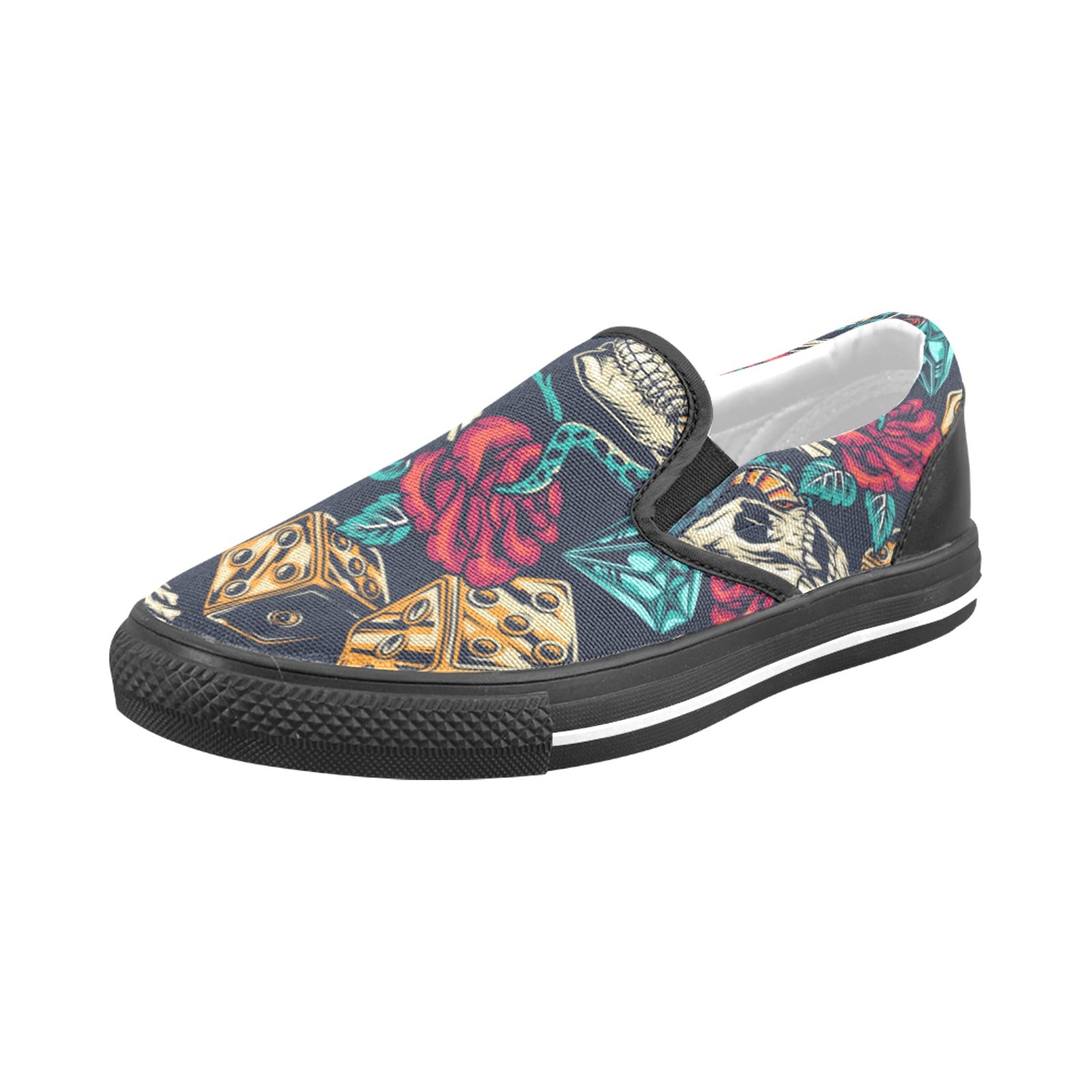 skeleton Slip-on Canvas Shoes
