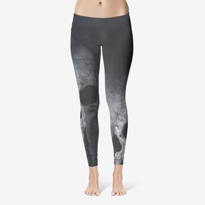 THREE SKULLS COTTON LEGGINGS