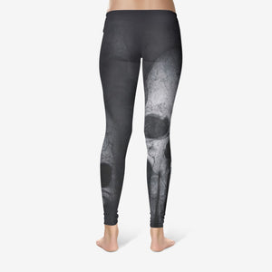 THREE SKULLS COTTON LEGGINGS