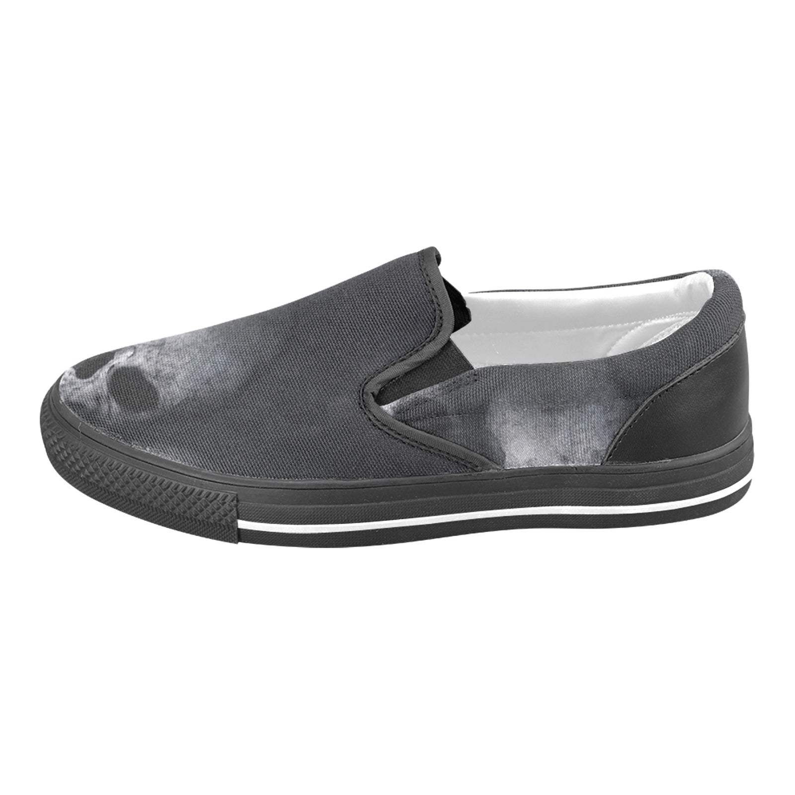 scary skull Slip-on Canvas Shoes