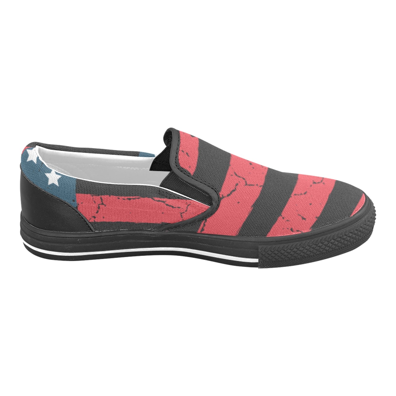 flag design Slip-on Canvas Shoes