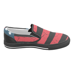 flag design Slip-on Canvas Shoes