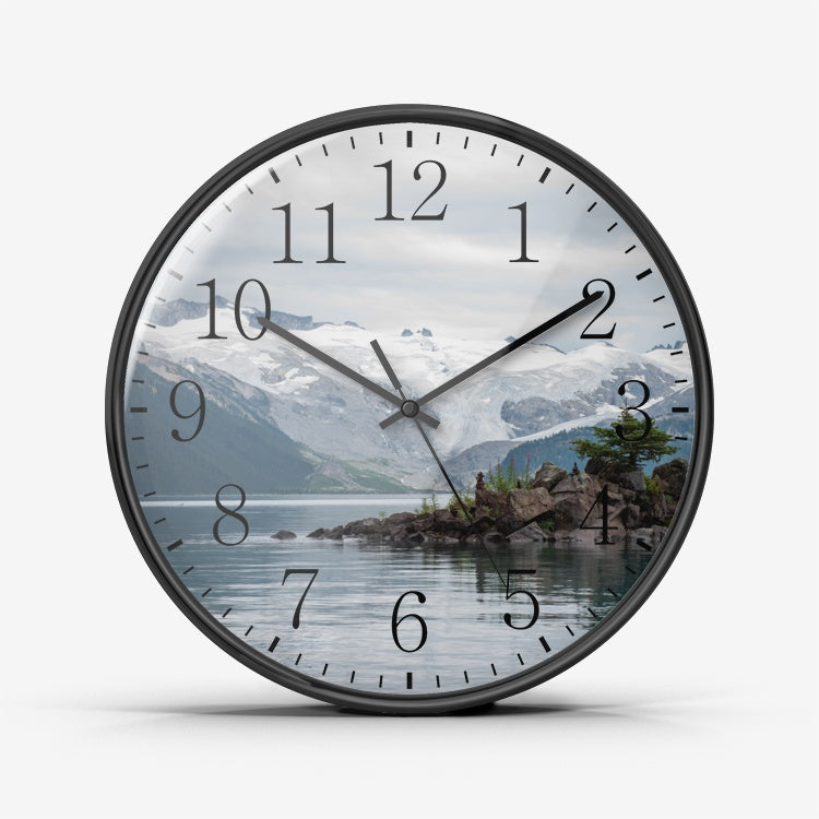 Snow Wall Clock Silent Non Ticking Quality Quartz