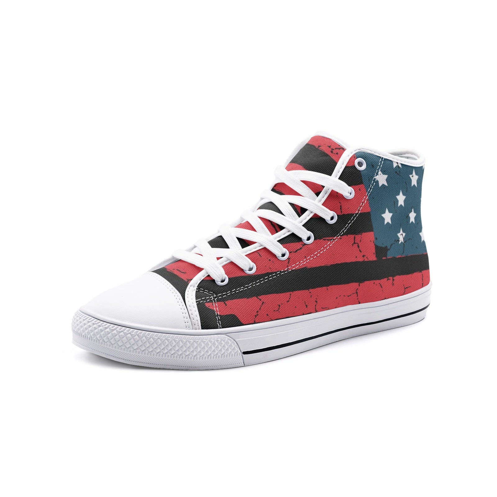 Flag Design Unisex High Top Canvas Shoes