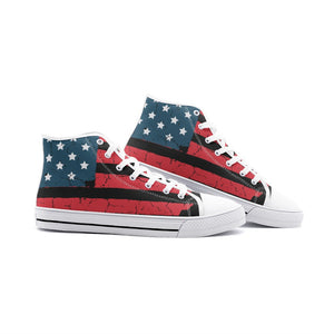 Flag Design Unisex High Top Canvas Shoes