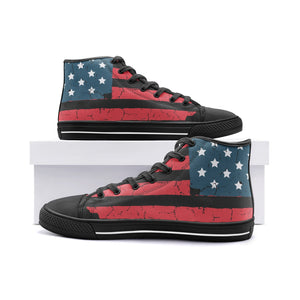Flag Design Unisex High Top Canvas Shoes