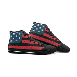 Flag Design Unisex High Top Canvas Shoes