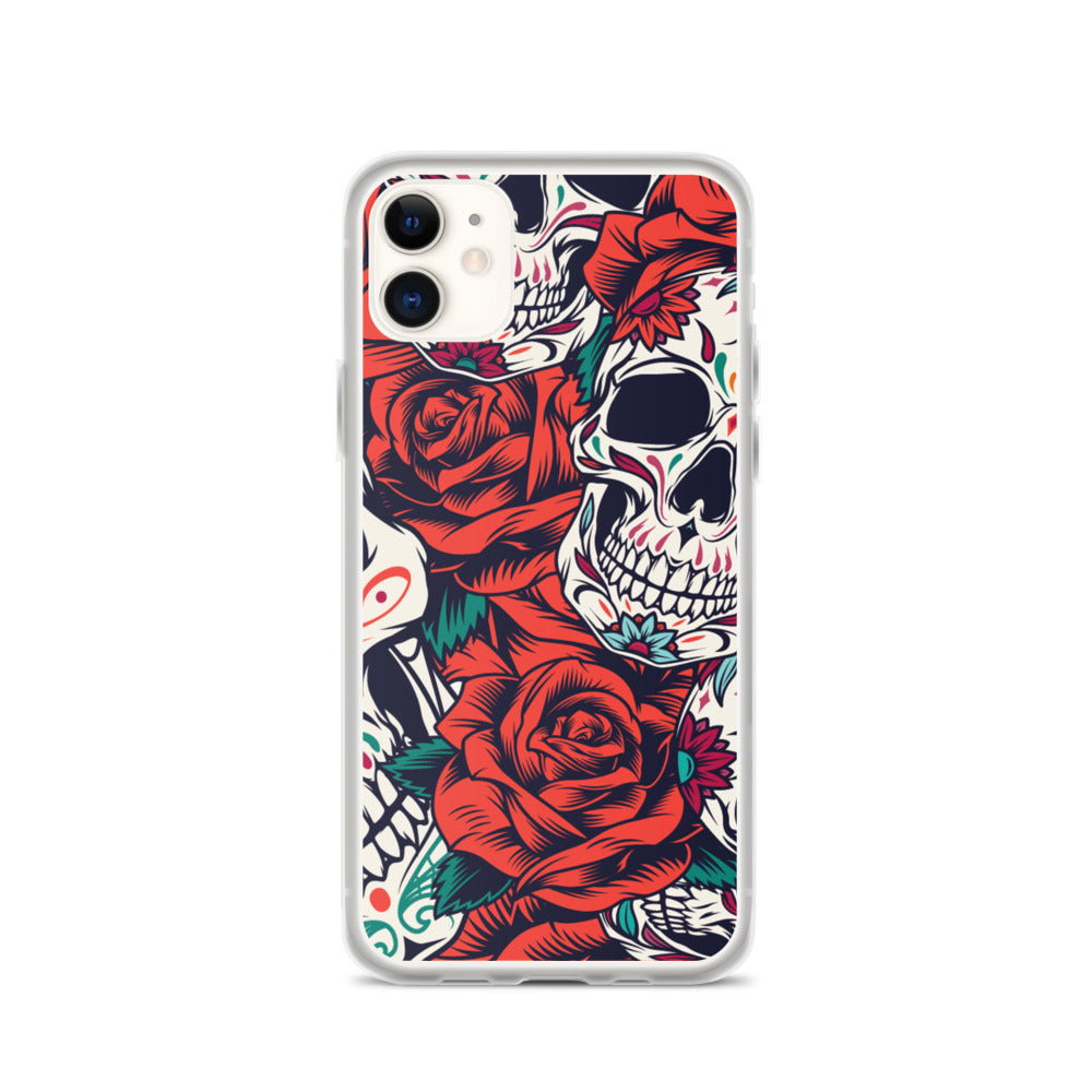 WHITE SKULL iPhone Case