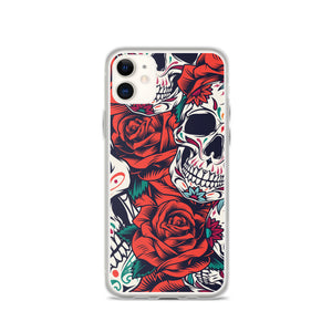 WHITE SKULL iPhone Case