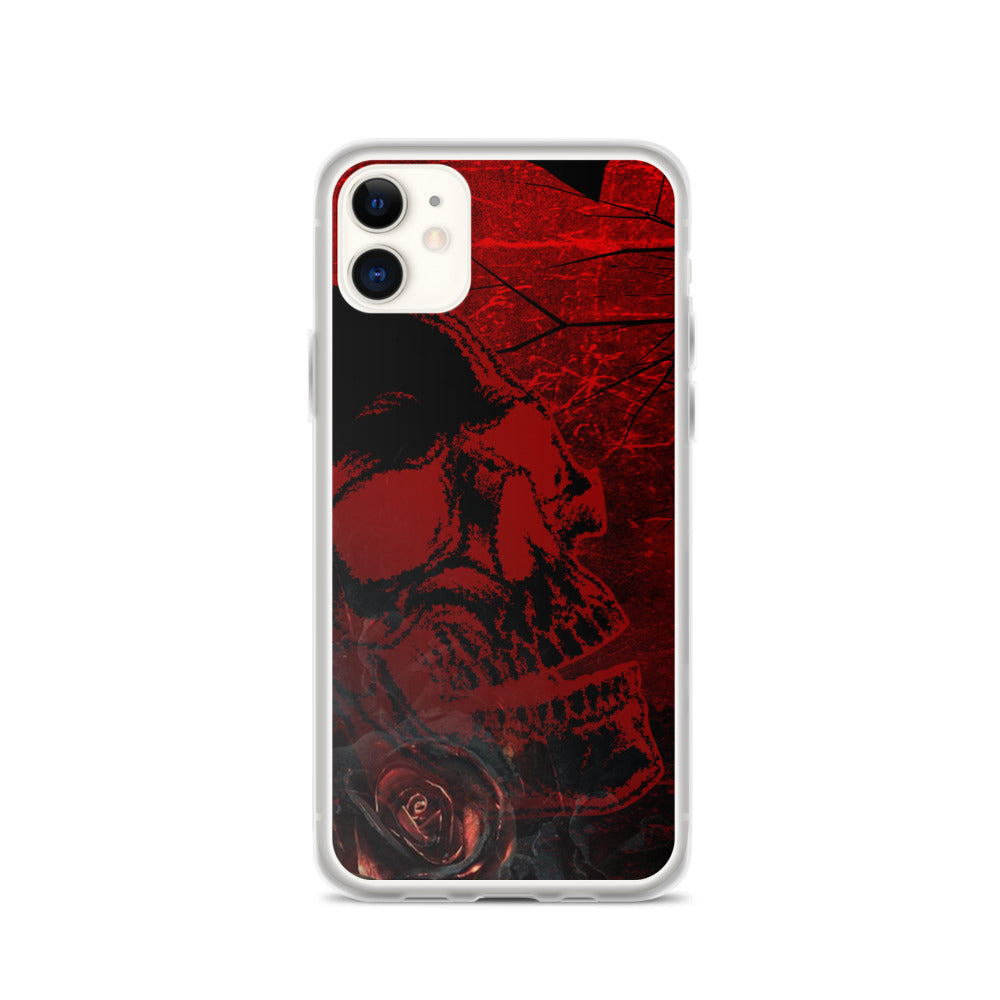 TRANSPARENT SKULL iPhone Case